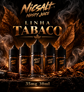 Nicsalt Nasty Juice 35mg 30ml - Linha Tabaco