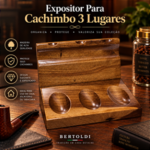 Expositor Para Cachimbo 3 Lugares