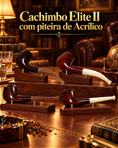 Cachimbo Elite II com piteira de Acrílico