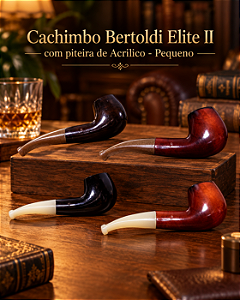 Cachimbo Bertoldi Elite II com piteira de Acrilico - Pequeno