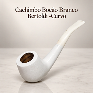 Cachimbo Bocão Branco Bertoldi -Curvo