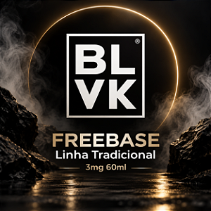 Freebase BLVK 3mg 60ml - Linha Tradicional