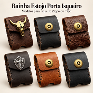 Bainha Estojo Porta Isqueiro - Para Isqueiro Zppo Ou Tipo