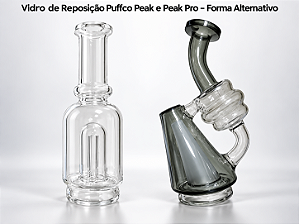 Vidro de Reposição Compatível com Puffco Peak e Peak Pro – Formato Alternativo
