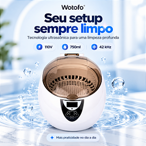 Limpador Ultrassônico Wotofo Ultrasonic Cleaner 750ml 50W 110V