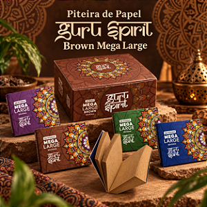 Piteira de Papel Guru Spirit Brown Mega Large