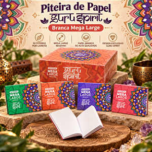Piteira de Papel Guru Spirit Branca Mega Large
