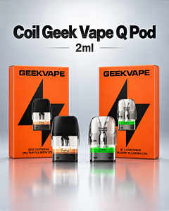 Coil GeekVape Q Pod 2ml Mesh - 3 Unidades por caixa