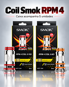 Coil SMOK RPM 4 Mesh – Caixa com 5 Unidades