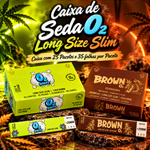 Caixa de Seda O² Long Size Slim