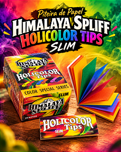 Piteira de Papel Himalaya Spliff - Holicolor Tips Slim