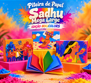 Piteira de Papel Sadhu Mega Large - Edição Holicolors