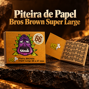 Piteira de Papel Bros Brown Super Large