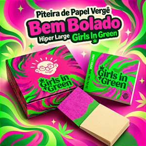 Piteira de Papel Vergê Bem Bolado Hiper Large Girls In Green