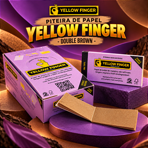 Piteira de Papel Yellow Finger - Double Brown