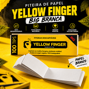 Piteira de Papel Yellow Finger Big