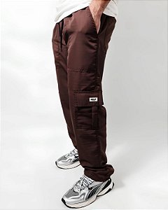 Calça Cargo Rip Stop Marrom (borracha)