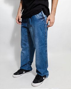 Calça Reta Carpinteiro AZUL (marmorizada)