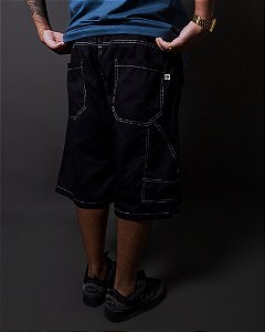 BERMUDA carpinteiro preta c/branco