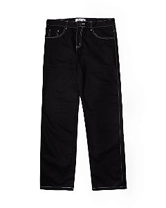 Calça Balão preta linhas brancas (cinto)