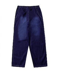 Calça balão jeans ESCURA com lavagem