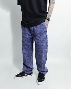 Calça Balão Jeans AZUL ESCURA (estonada)