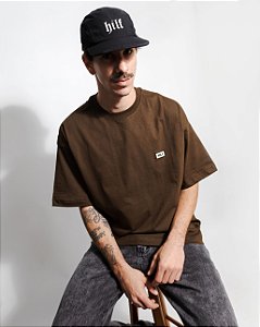 Camiseta Oversized Marrom