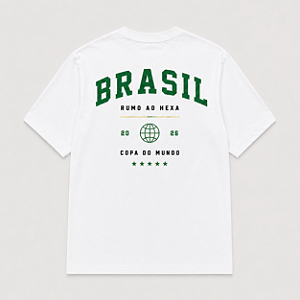 Camiseta Oversized Brasil Hexa