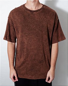 Camiseta Estonada Marrom (TECIDO GROSSO)