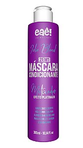 Máscara Platinada Efeito 3D Brilhoso 300ml Eaê Cosméticos