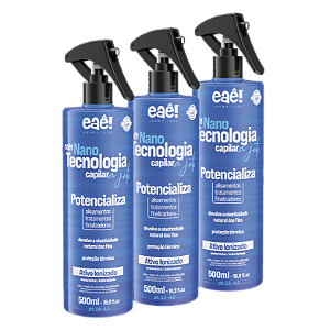 3x Nano Tecnologia Capilar Azul Potencializador -  Eaê