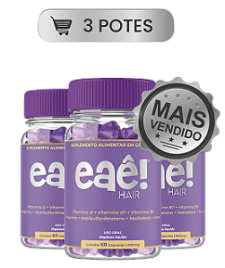 Eaê! Hair - 3 Potes - 180 Capsulas