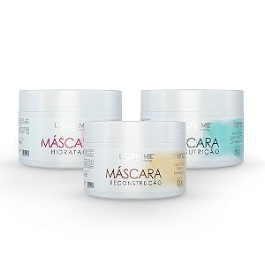 Kit Cronograma Capilar LissTreme 300g Tratamento Intensivo Nutrição, Hidratação E Reconstrução