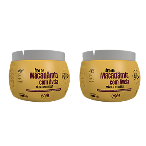 2 Máscara Nutritiva Macadâmia Com Avelã 500g
