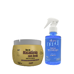 Nanotecnologia Capilar All You Need! + Máscara Macadamia Eaê! 500g