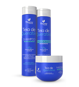 Kit Reconstrução Teia De Queratina Thyrre Cosmetics (3 Passos) 300ml