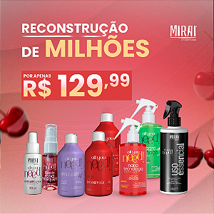 Kit Reconstrução de Milhões Mirai Cosméticos