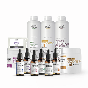 Kit Terapia Capilar Completa 1000 ml Tratamento Intenso Contra Oleosidade, Queda e Dermatite Eaê Brasil