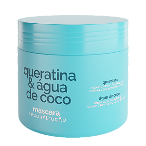 Máscara Reconstrutora Queratina & Água de Coco 500g - Eaê Brazil