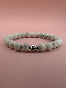Pulseira AB | Howlita Branca
