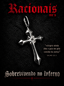 Pingente Cruz Racionais Mc's - Sobrevivendo no Inferno mini em Prata 925
