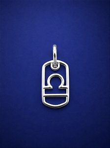 Pingente Signo Libra em Prata 925