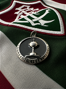 Pingente Medalha Libertadores 2023 - Fluminense em Prata 925