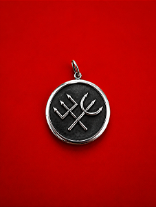 Medalha Tridentes - Exu e Pomba Gira em Prata 925