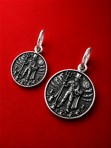 Medalha de Tranca Ruas - Mini em Prata 925