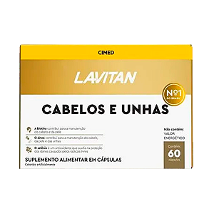 Lavitan Polivitaminico Cabelos E Unhas 60 Cápsulas