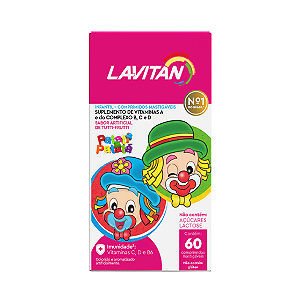 LAVITAN KIDS 60 COMPRIMIDOS TUTTI-FRUTTI