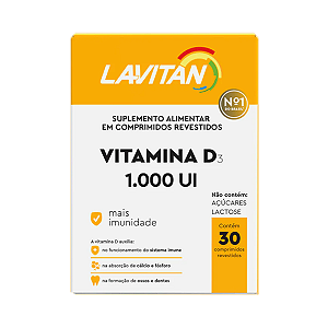 LAVITAN VITAMINA D 1000 C/30