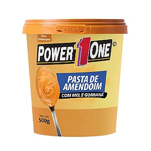 Power One Pasta De Amendoim 500g Mel E Guarana