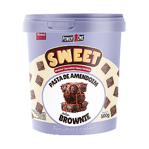 Power One Sweet Pasta De Amendoim 500g Brownie